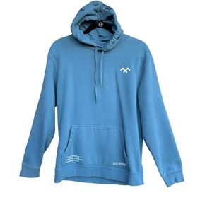 HVIII Brand Goods Hoodie Blue White Logo Powerlifting Weight Gym Size Medium M